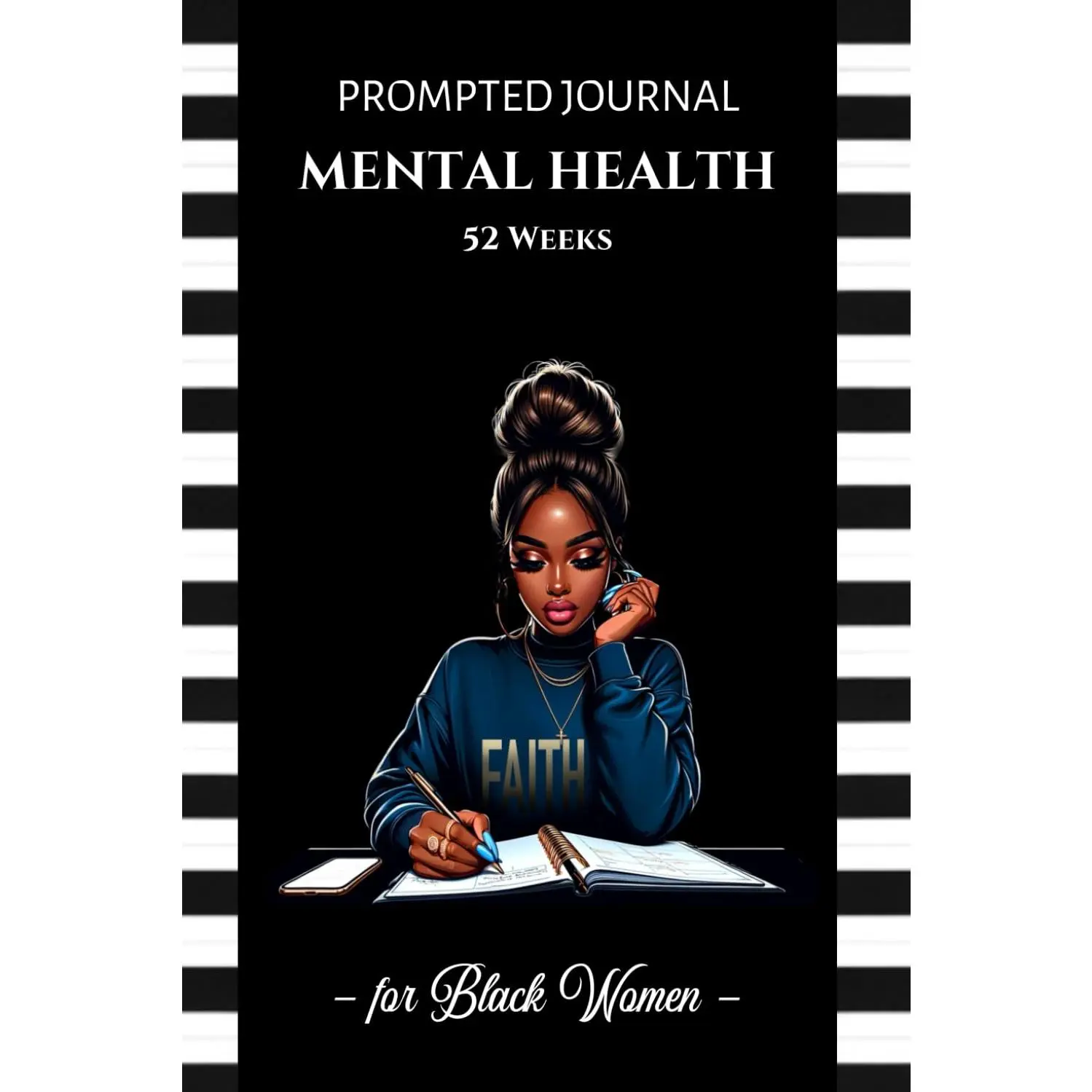 Mental Health Journal for Black Women: 52 Week With Guided Prompts and ...