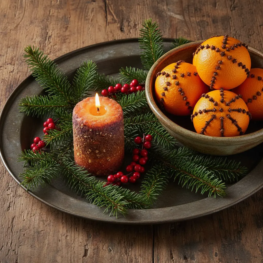 Orange Clove Small Hearth Candle