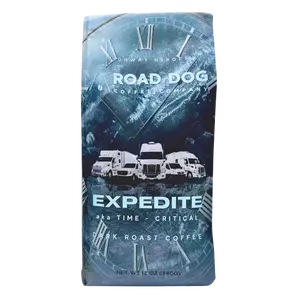 Road Dog Coffee Company, Expedite Dark Roast, Ground 12 oz Bag