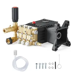 VEVOR Pressure Washer Pump, 1" Shaft Horizontal Triplex Plunger, 3600 PSI, 3.7 GPM, Replacement Power Washer Pumps Kit with Siphon Tube, Hardware, Compatible with Simpson MorFlex 40224, 40225, 40226