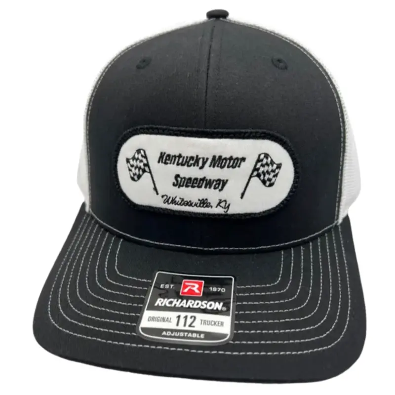 Kentucky Motor Speedway Whitesville Kentucky Retro Vintage Style Stock Car Racing Hat, Cap, Adjustable, Embroidered Patch, Richardson 112
