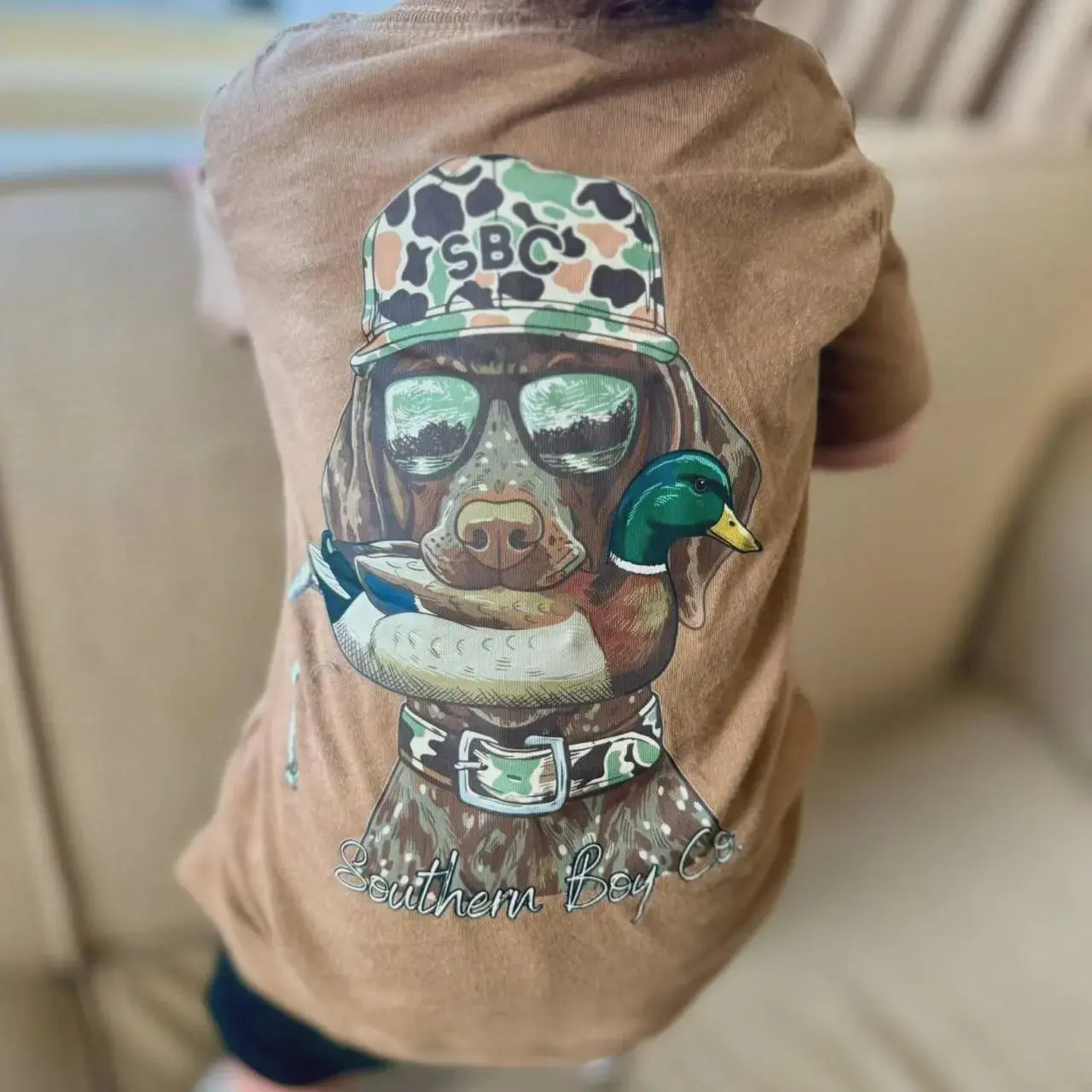 Youth Duck Decoy Pointer Boy’s Hunting T-Shirt, Outdoor Outfit, Southern Fishing Shirt, Casual Cotton Tee , By Colonial Shop