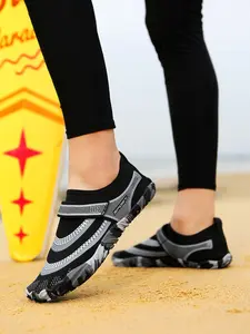 Women's Breathable Non-Slip Beach Shoes, Velcro Lightweight River Trekking Shoes, Water Aqua Shoes, Water Footwear, Ideal for Daily Wear, Water Sports, Surfing, Swimming