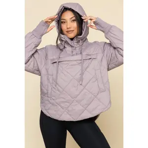 Pillow Packable Puffer Jacket - Dusty Mauve