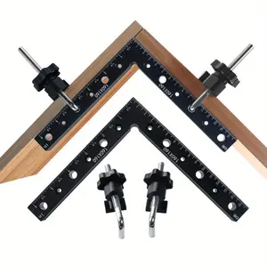 90 Degree Positioning Right Angle Clamp, Aluminum Alloy Fixed Woodworking Tool, Square Tool for Positioning Clamping of Photo Frames, Boxes, Cabinets or Drawers