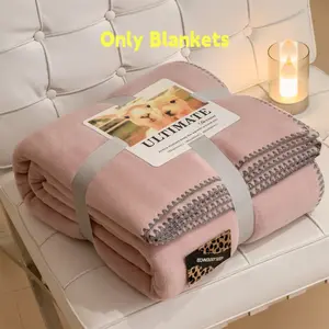 Designer Original A-Class Wool Cotton Blanket, Innovative Mixed Fabric, Soft Cashmere & Breathable Cotton, Art Blanket