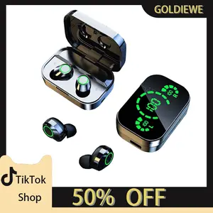 Greatwall LED Touch Screen Earbuds | ANC Noise Cancelling | 30H Playtime | Semi-In Ear Wireless Earphones | Bluetooth 5.3 | IPX5 Waterproof | Ultra-Comfy Design