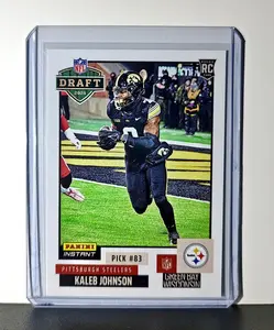 Kaleb Johnson Rookie 2025 NFL Draft #32 Card Pittsburgh Steelers 1 of 859