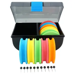 10pcs Fishing Rigs Winders Line Leader Wire Board Hook Holder Snell Foam Spool Winding