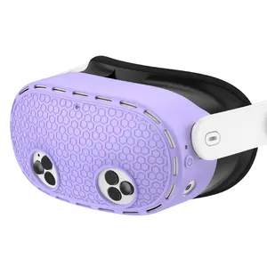 Silicone Protective Case for Oculus Quest 3S, Lightweight & Durable Front Cover Accessories, Scratch & Dust Proof VR Headset Protective Cover