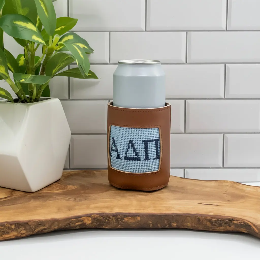 Brown Leather Coozie