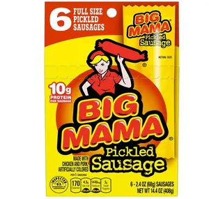 Penrose Big Mama Pickled Sausages, 2.4 Ounce, 6 Pack