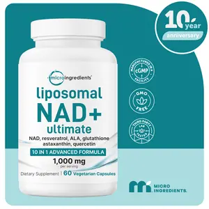 Micro Ingredients Liposomal NAD+ Ultimate 1,000mg, 60 Veggie Capsules