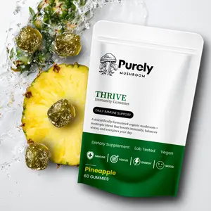Purely Mushroom – Thrive Mushroom Gummies– Immunity+ Energy Support – 60 Count Bag