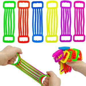5/10/20 Piece Elastic Rope Stress Relief Toys, Sensory Grippie Set, Colorful Sensory Toys, Stretch Pull Toy, Birthday Party Gift, Random Colors