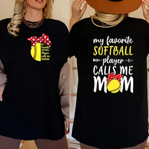 Favorite Softball Player Calls Me Mamaw Shirt, Softball Mama Shirt Mother’s Day Shirt