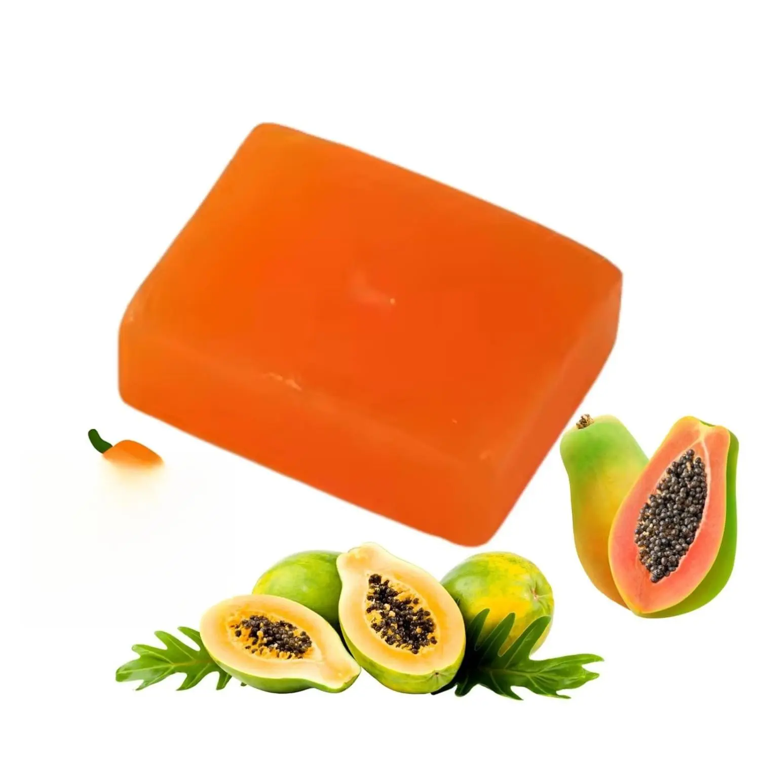 G. Annie Papaya & Vitamin C Glow Soap – Kojic Formula with Tea Tree & Coconut Oil for Clarifying, Hydrating & Nourishing Skin, Face & Body Bar, 150g