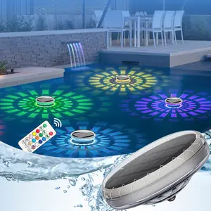 Color-Changing Floating Pool Lights, Solar Powered Pool Lights that Float with Dynamic Lighting Effects, Waterproof LED Swimming Pools Light with Remote Control for Inground, Above-Ground Pools, Garden, Summer Gift