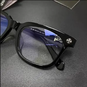 New Trending Black Frame Glasses Sleek Minimalist Unisex Design with Flexible Plastic Legs for Comfortable Wear