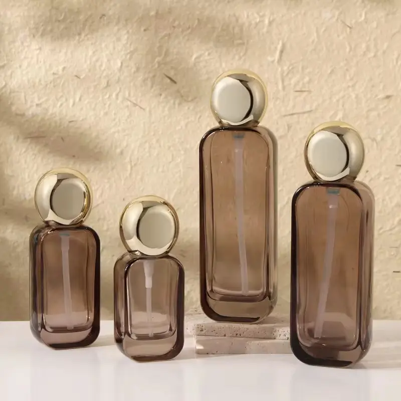 Elegant Glass Toner Spray Bottles 120ml - Black Transparent Canister Organizer for Daily Skincare Needs