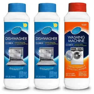 Dishwasher Magic Machine Cleaner and Disinfectant 2-Pack and Washer Magic Washing Machine Cleaner