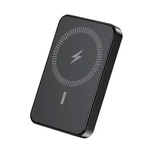 Magnetic Wireless Portable Charger with Stand 10000mAh 22.5W PD Fast Charging LED Display for iPhone 17/16/15/14/13/12 Series Compact Black USB Type-C Cable Durable Lithium Battery Travel Gadget - Chargeable Smartphone Business Power Bank Multifunctional