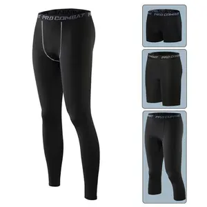 Men's Sports Tights Quick-drying Compression Leggings Thermal Underwear Long Johns for Running and Fitness Sports Quick-drying Suit