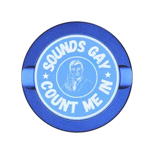 Sounds G@y Count Me In-My Tyn Co. Custom Aluminum ZYN Tyns for ZYN Pouches Waterproof and Airtight, 2 Compartments!