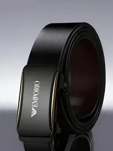 Men's Automatic Buckle Belt, Durable Business and Casual Waistband, Easy One-Hand Operation, Adjustable Standard Size, Fashion Accessory, Modern Buckle Belts