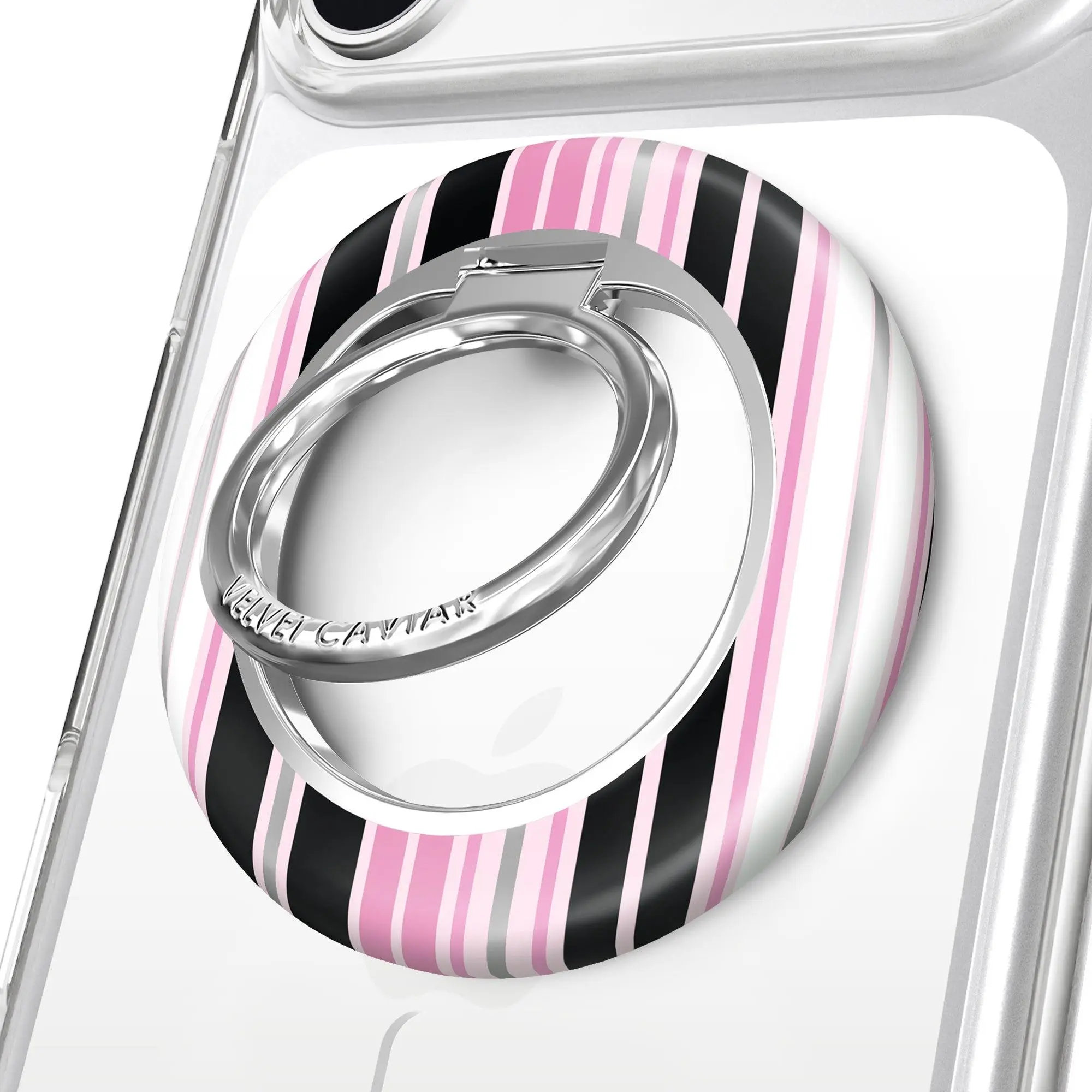 Pretty Punk Stripes Glitter MagSafe Grip Ring