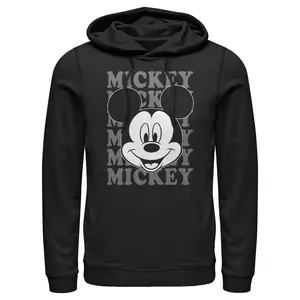 Men's Mickey & Friends Large Name Pull Over Hoodie