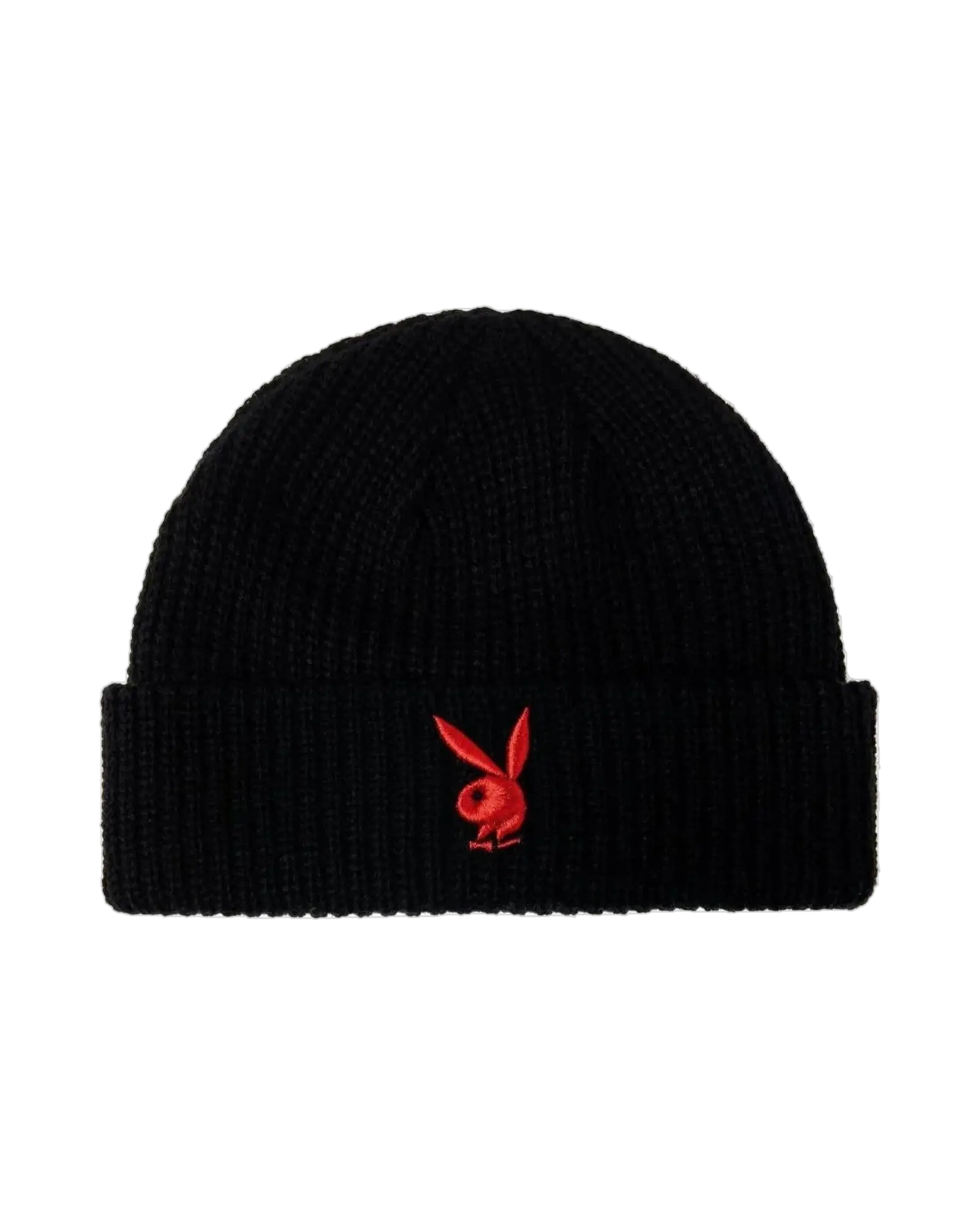 Rabbit Head Knit Beanie - Black Beanie with Rabbit Logo, Soft Knit Fabric, Classic Design Rabbit Head Knit Beanie - Black Beanie with Rabbit Logo, Soft Knit Fabric, Classic Design