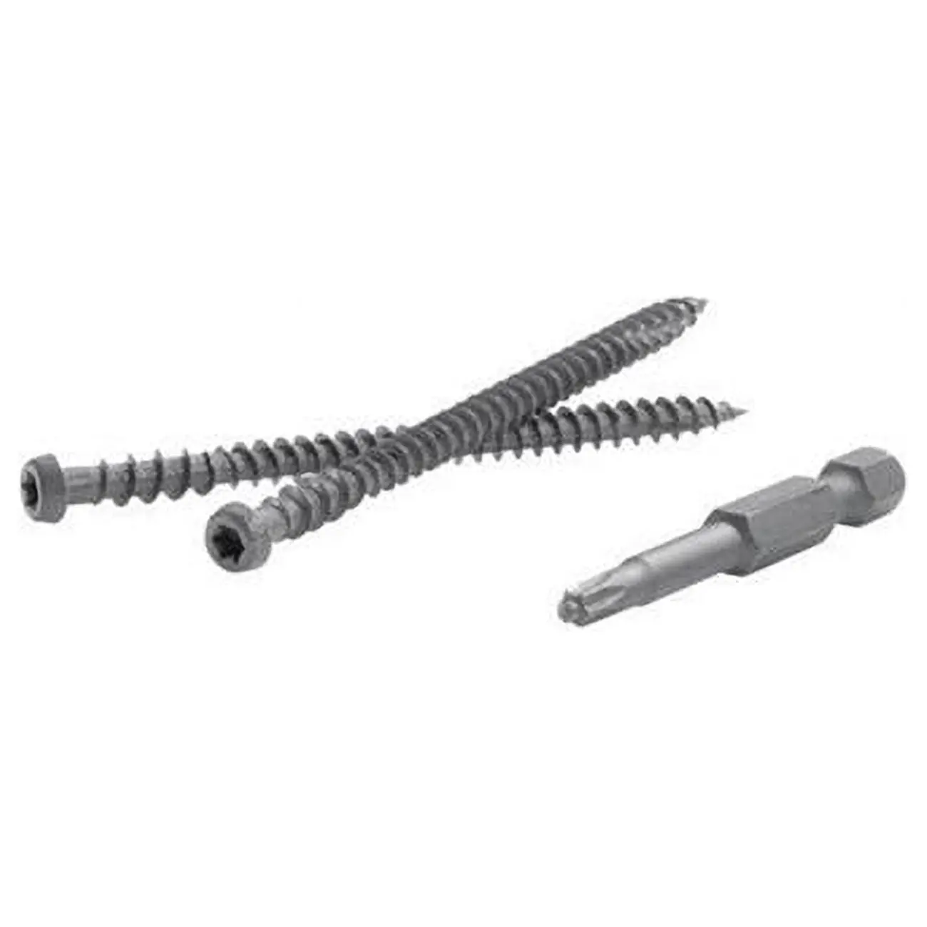 TrapEase Ace Hardware 2-1/2 in. Torx TTAP Star Head Zinc Carbon Steel Composite Deck Screws, Coarse for PVC, Capstock & Composite Decking, Corrosion & Fade Resistant, Island Mist - 350 Per Box with Spotter Installation Guide