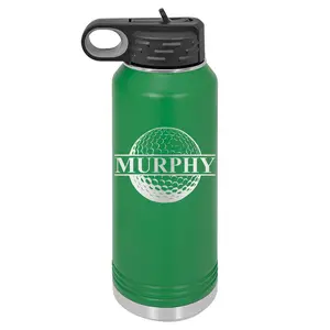 Personalized GOLF, Golfer, Golf Coach Team Appreciation Gift Laser Engraved 32 oz. Stainless Steel Bottle 13 Colors Available