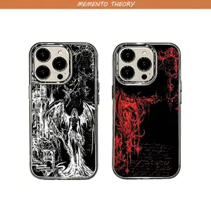 Gothic Cyber Sigil Cross Phone Case Transparent Soft Cover Stylish & Durable New Year Gift: Fashionable Phone Case for iPhone 17 16 15 14 13 12 11– Perfect Blend of Protection and Trend