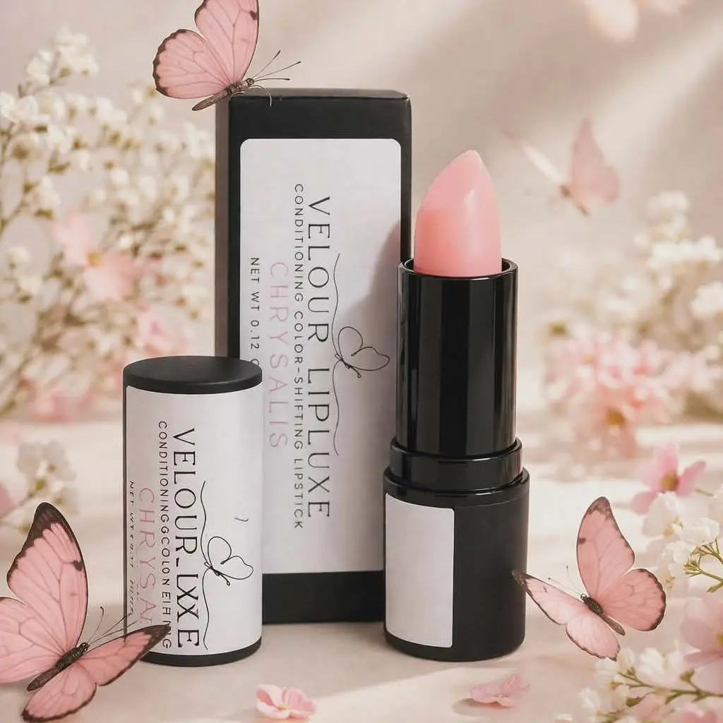 Velour Lipluxe: Chrysalis | Color-Shifting Tallow Lipstick | Conditioning, Adaptive Tint, Clean Beauty