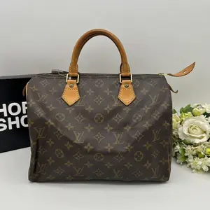 Pre-owned Louis Vuitton As Shown Shoulder Bags Monogram Speedy 30 Handbag RS3013590