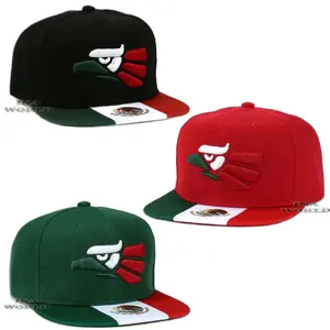MEXICAN Hat Hecho En MEXICO Eagle Aguila Flag Flat Brim Snapback Baseball Cap