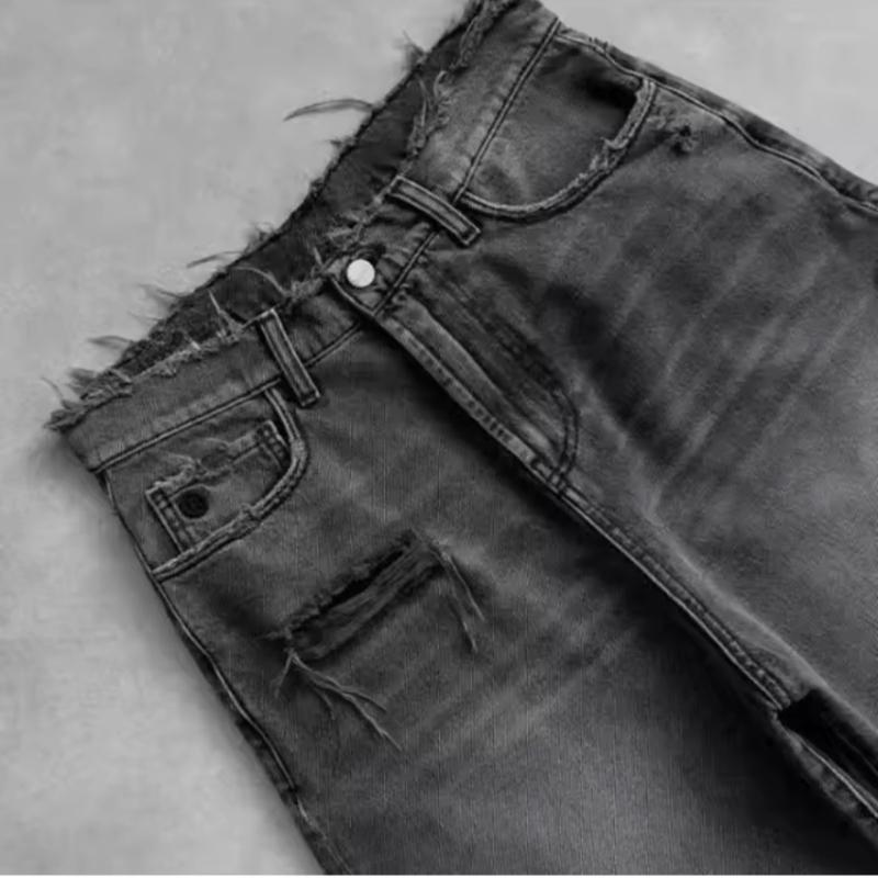 Retro Ripped Baggy Jorts