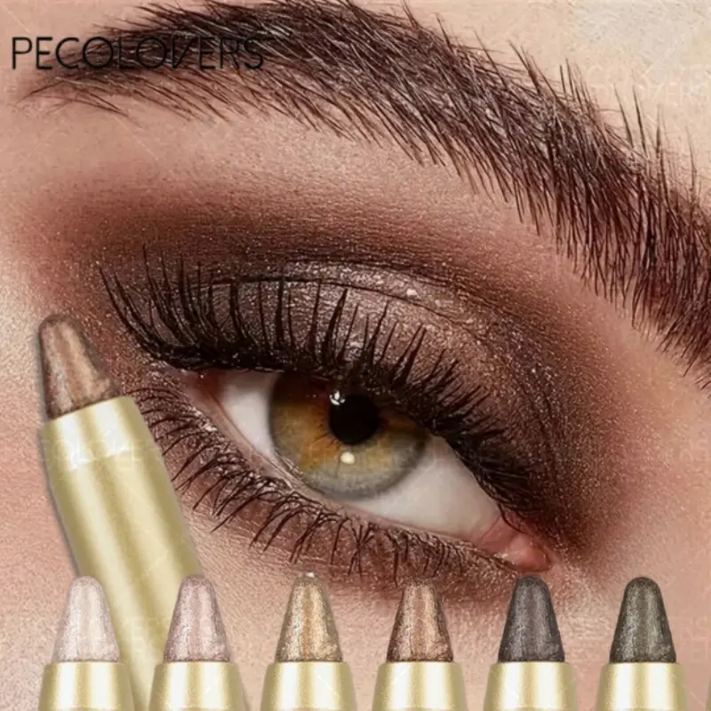 6pcs/set Highlighting Eyeshadow, Cool And Refreshing Feel, Soft And Smooth Texture Exclusive For Summer, Highlighting Eyeshadow, Suitable For The Eyes And Face, Party-specific, Enhance Eye Makeup, Glitter Shimmer Eyeshadow