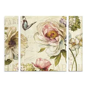 Trademark Fine Art Lisa Audit "Marche de Fleurs IV" Multi-Panel Art Set - 30" x 41"