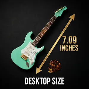 Mini Guitar Desktop Ornament Rock Style Decorative Gift