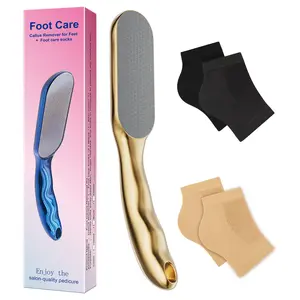 3-in-1 Foot Care Kit: Nano Glass Callus Remover + 2 Gel Heel Socks footcallusremover Hard Skin Remover Nano-Glass Foot File, Safe to Remove Hard&Dead Skin Foot Scrubber,Wet and Dry Feet Callus Remover for Feet, Long Lasting Foot Buffer, Pedicure Wand