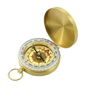 Waterproof Portable Compass Lighter, Durable Copper Alloy Design, Ideal for Camping and Hiking, No Battery Outdoor Tool, Camping Equipment, Camping Tools, Camping Supplies, Survival Gear