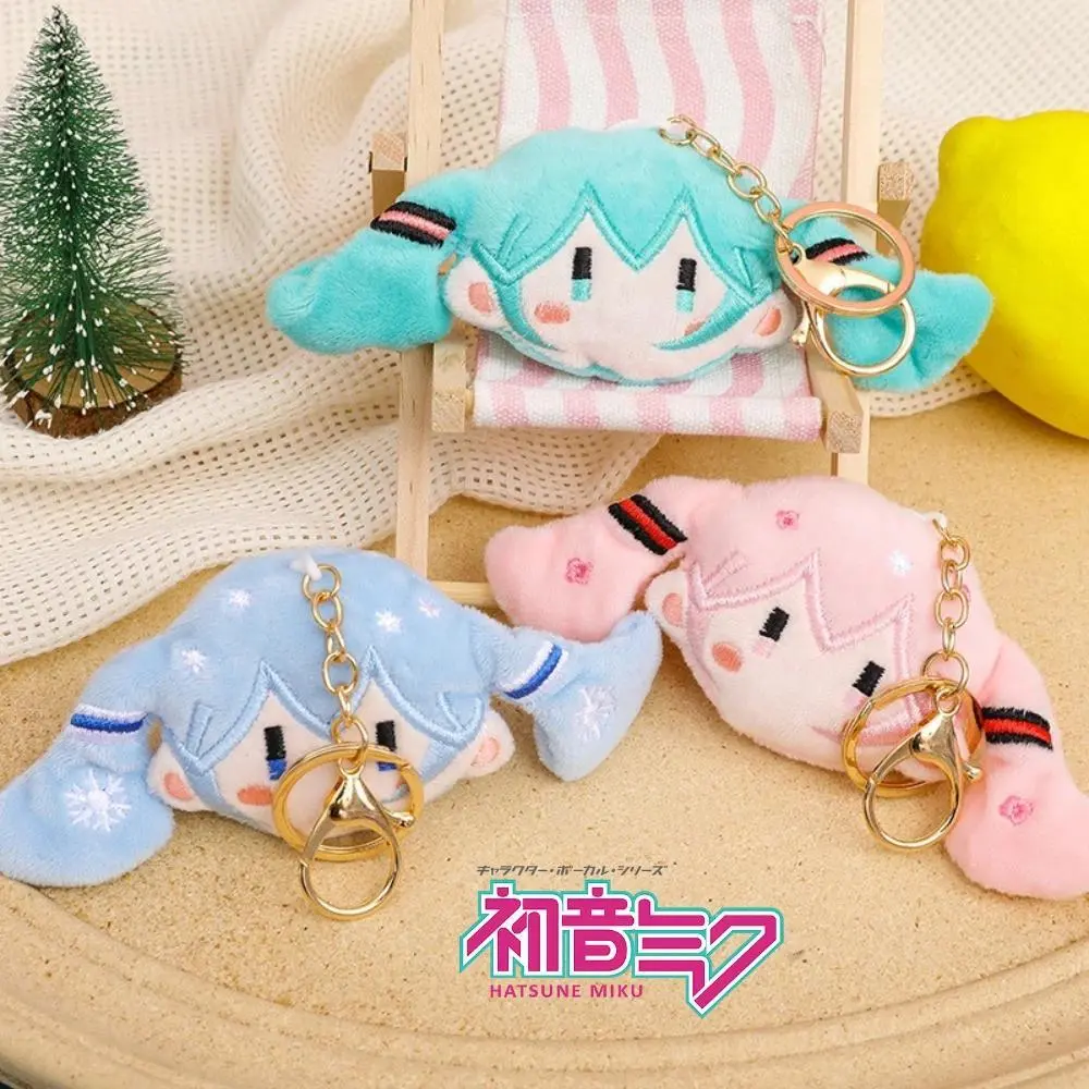 Hatsune Miku Anime Merch Keychain Chibi Style Cap Backpack Accessories Decoration Pendant Collectors Gift for Fans Must-Have