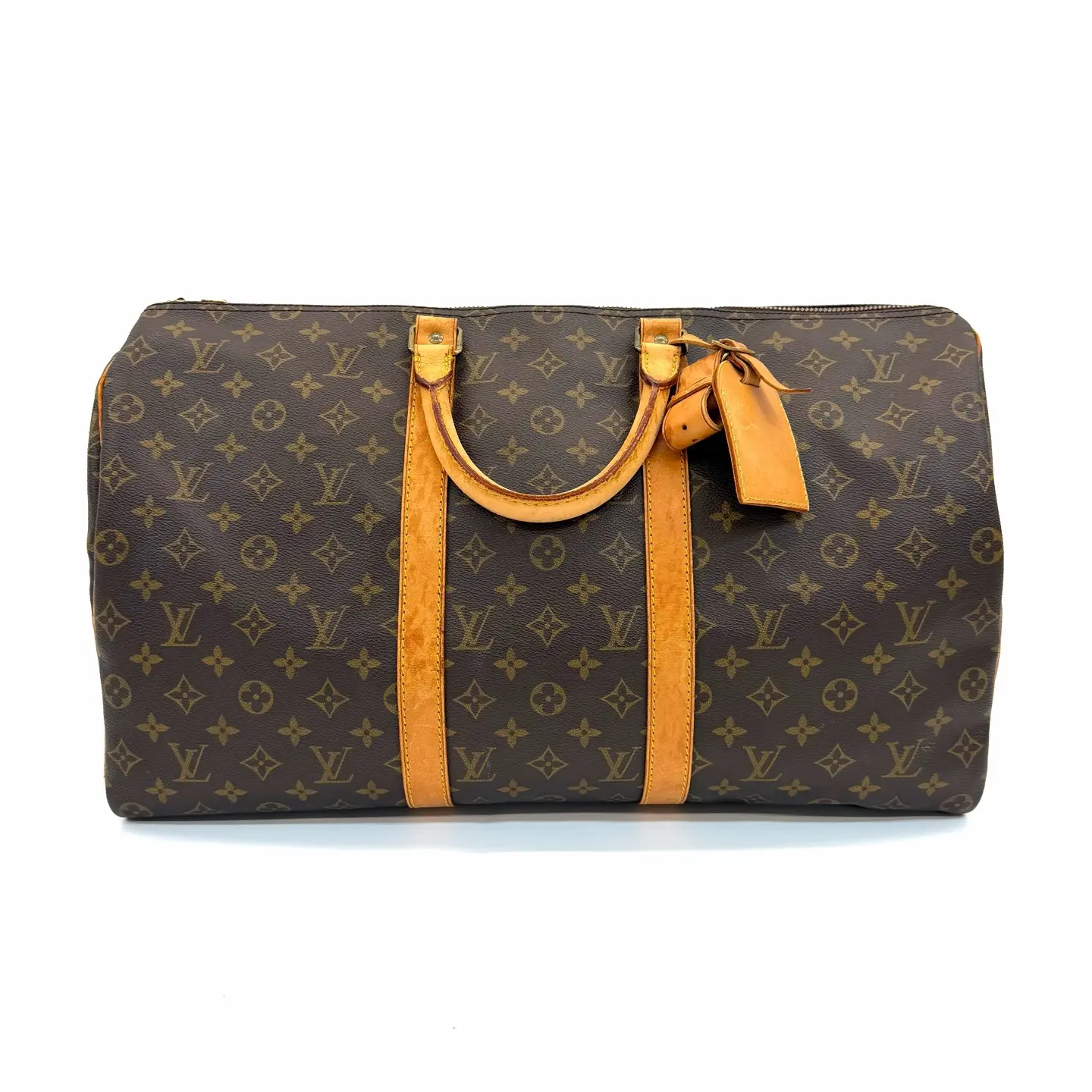 Pre-owned Louis Vuitton LV Keepall Monogram Travel Handbag Base Length 50cm 1994 N24362193 hdzwx