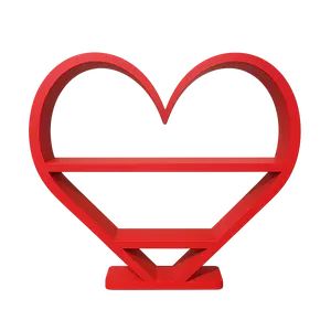 Heart-Shaped Display Shelf – Cute Organizer for Sonny Angels & Mini Collectibles