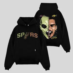 Victor Wembanyama 'Wemby' Graphic Premium Cotton Hoodie Sweatshirt T-Shirt For Lakers Nation, Magic Doncic Fans Apparel, Basketball Streetwear Tee, Gift For Basketball Fan Graphic Tee