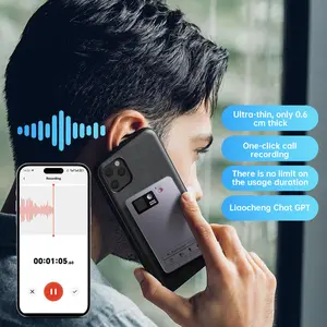Professional AI Voice Recorder for Business Meetings, 64GB Stok besar, Calls, and Interviews, Featuring 4 MEMS Microphones, Instant View Display, 50-Hour Battery Life, AI Transcription and Summary, a Premium Office Gadget and Business Gift