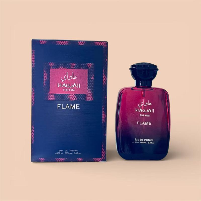 HAWAII FLAME Eau De Parfum Spray 100ML(3.4 Oz) - Bold Long Lasting Arabian Perfume For Men With A Fiery Essence - Indulge In A Luxurious Perfume Men That Captures Masculine Elegance And Strength